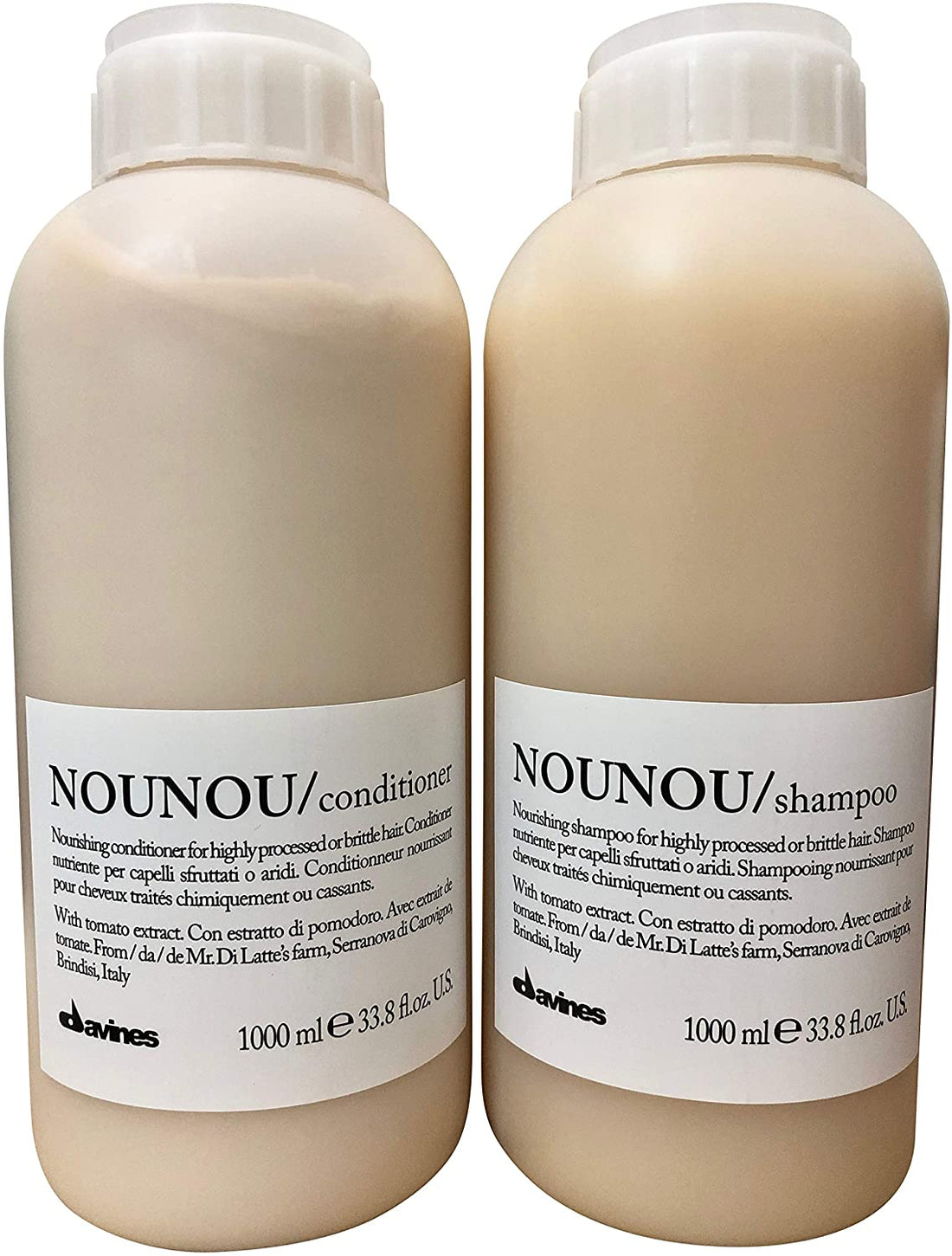 Davines Nounou Shampoo + Conditioner Litre 1000ml Duo