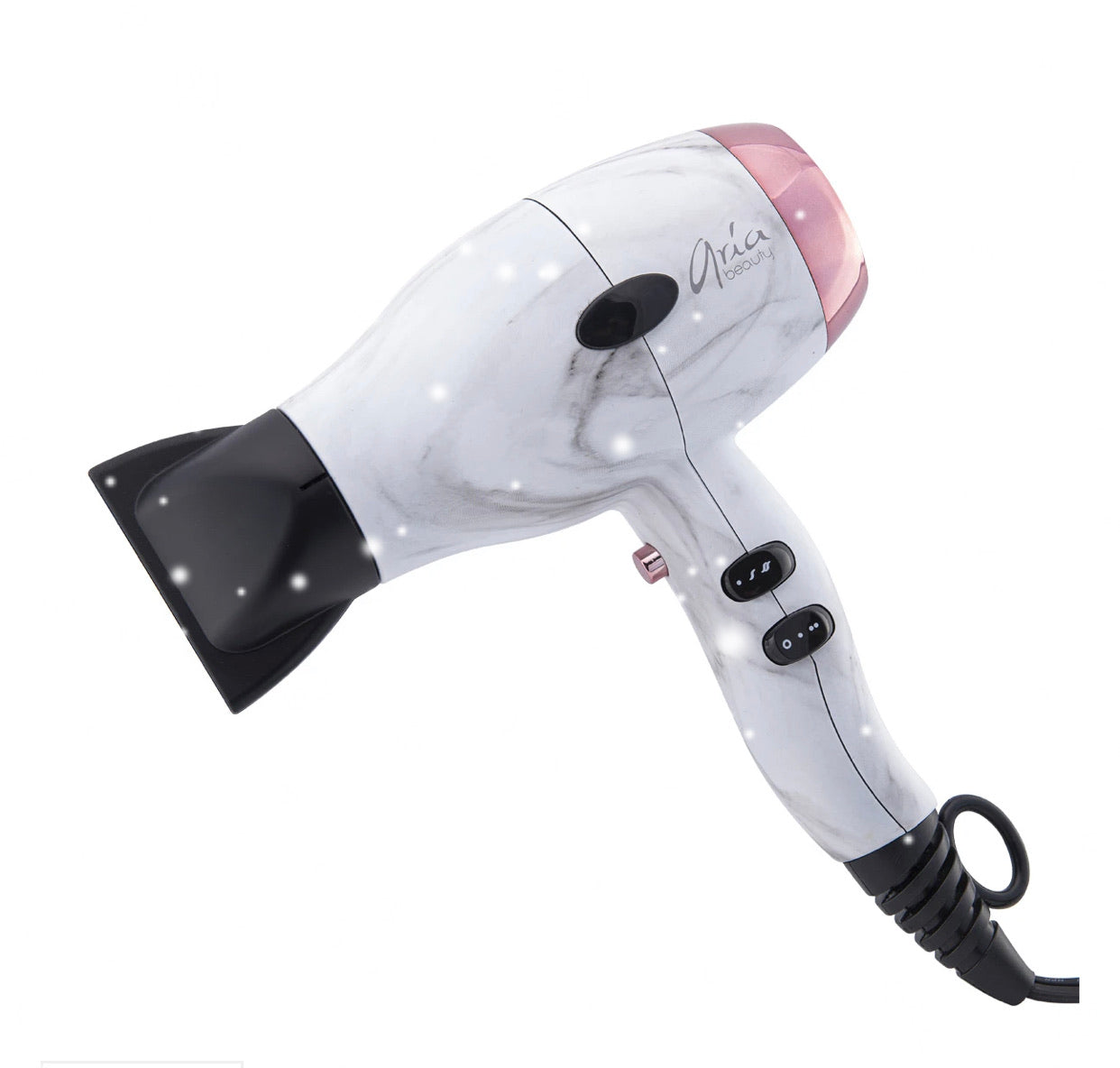 Compact Blowdryer By Aria - Marble - Ionic